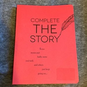 Red canvas writing book